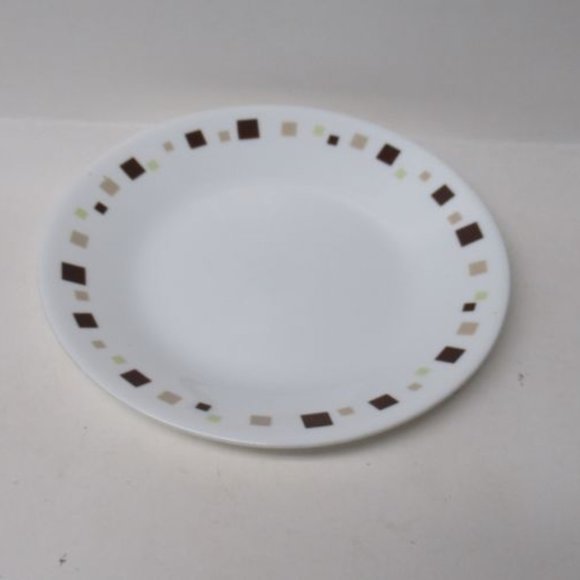 Corning Corelle Vitrelle Geometric 6 1/2 Inch Bread and Butter Plate U.S.A. - Picture 1 of 4